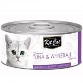 Kit Cat Deboned Tuna & Whitebait Toppers 80g 1 carton (24 cans)